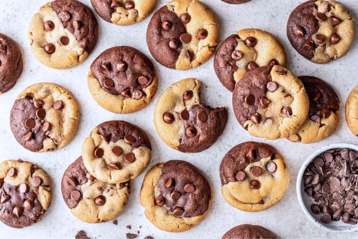A plate of brookies.