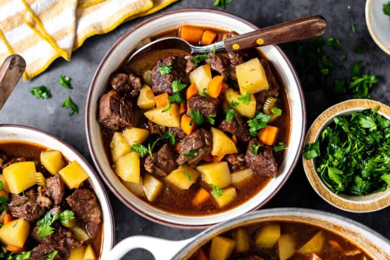 A bowl of Chuck Roast Beef Stew.