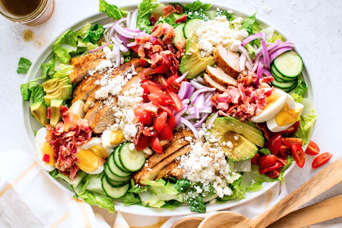 A plate of Cobb Salad.