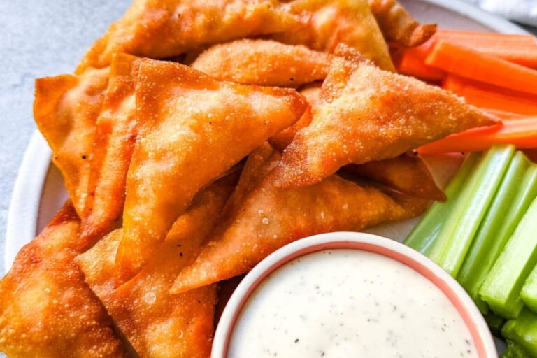 A plate of Copycat Buffalo Chicken Blasts.