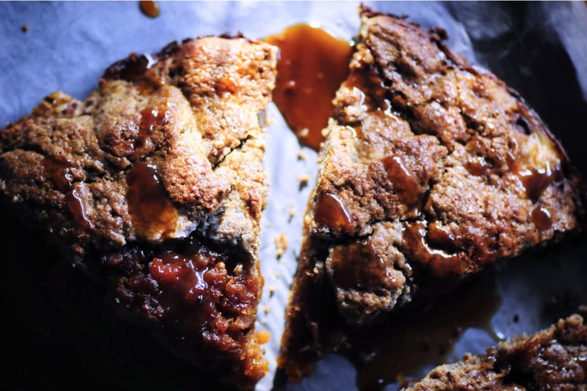 A plate of Apple and Butternut Squash Galette.