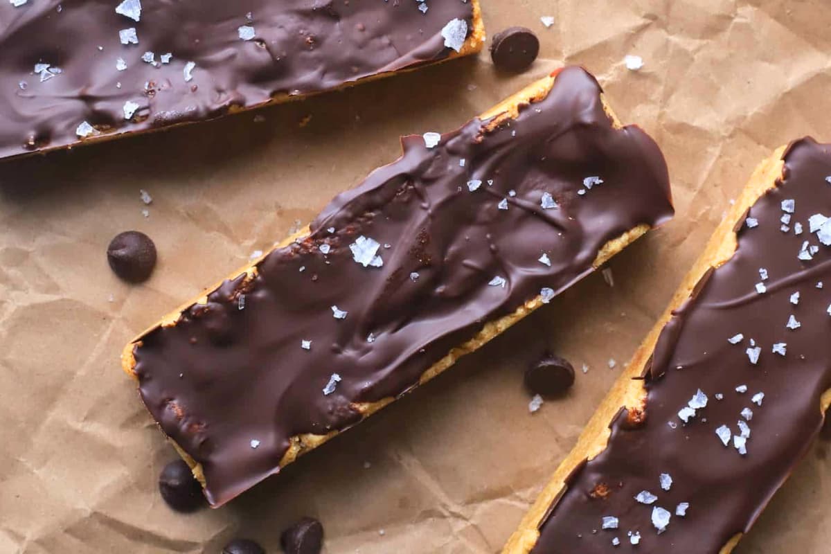 A plate of Sugar Free Protein Bars.