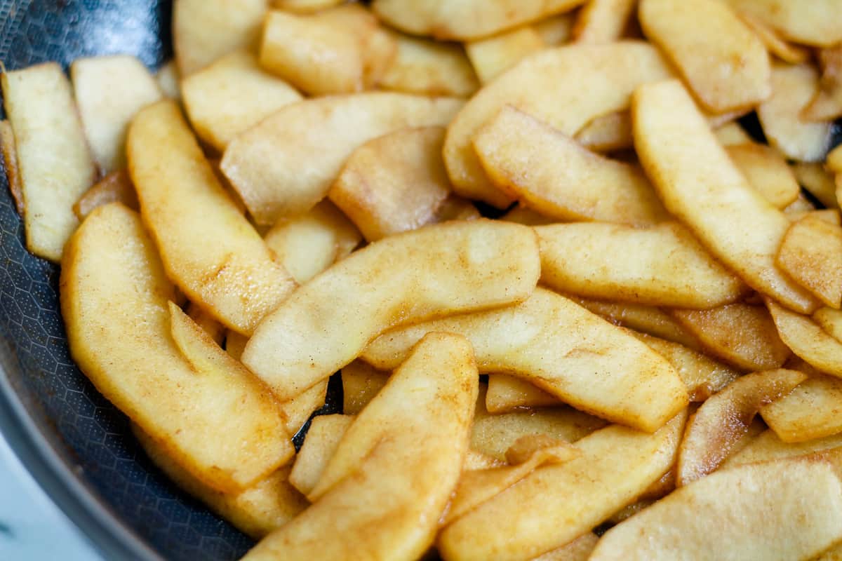 Ingredients in a pan.