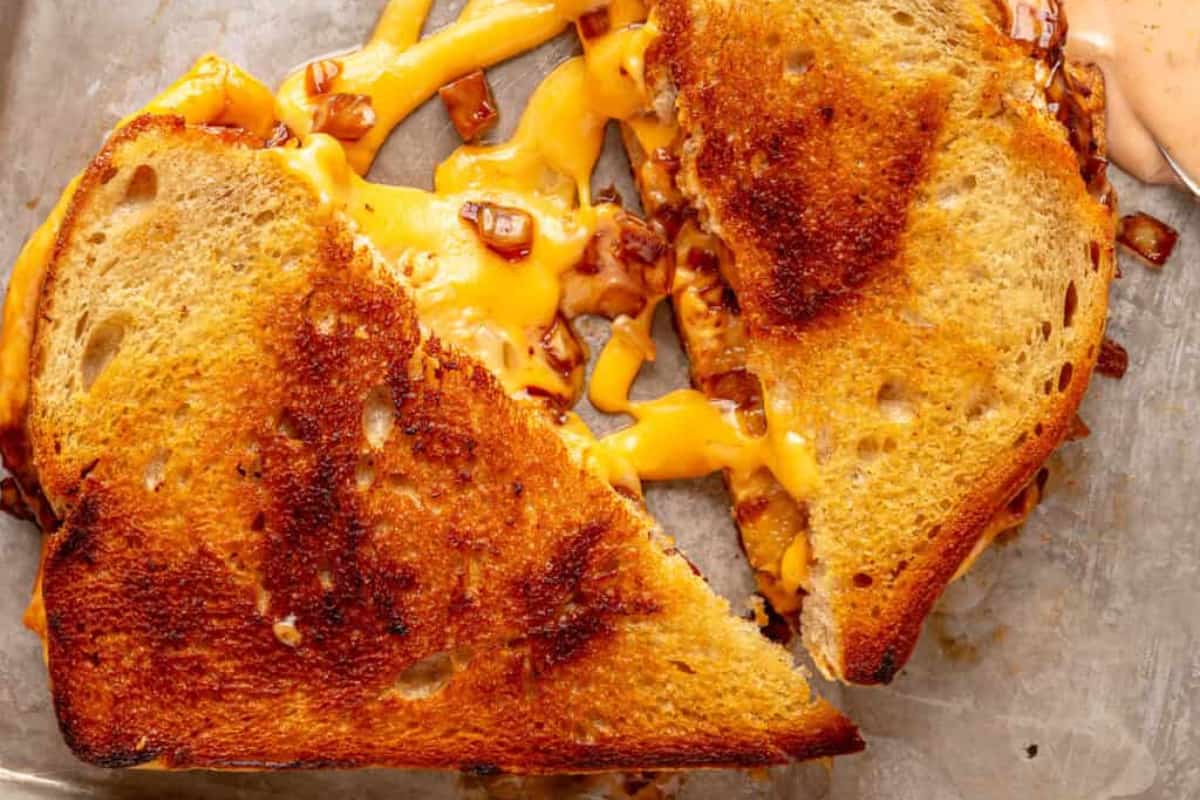A tray of Grilled Cheese Animal Style.
