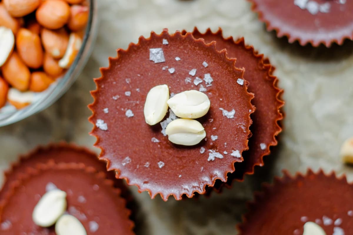 A plate of Peanut Butter Cups.