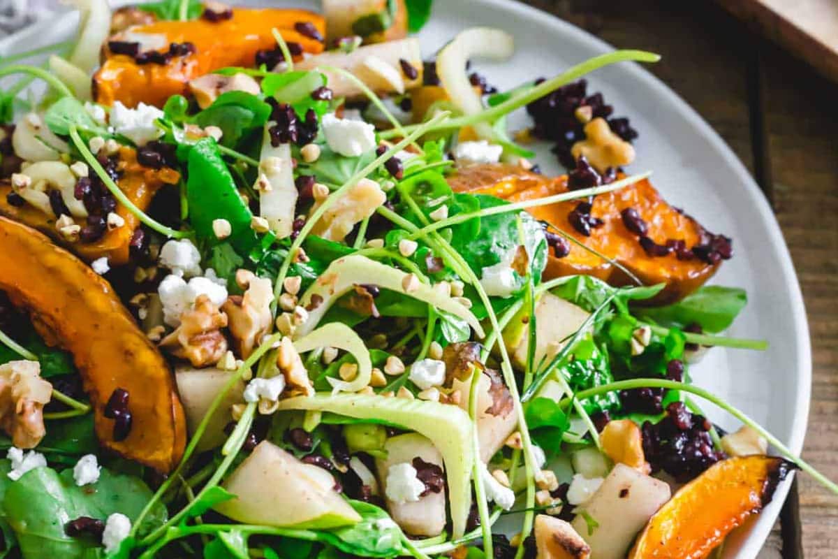 A plate of Koginut Squash Bowl.