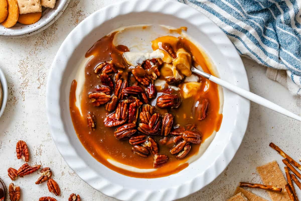 A plate of Pecan Pie Dip.