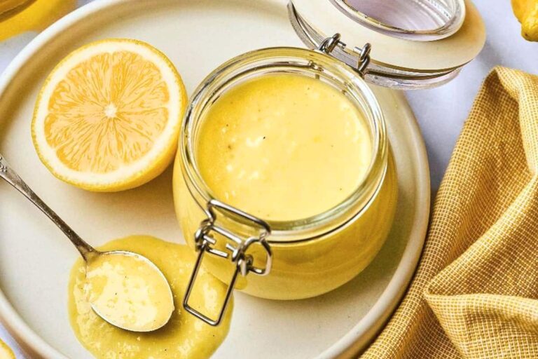 A dish of Whole Lemon Vinaigrette.