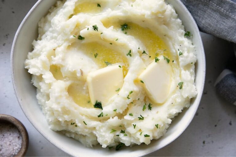 A bowl of Creamy Mashed Potatoes.