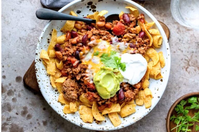 A plate of frito pie.