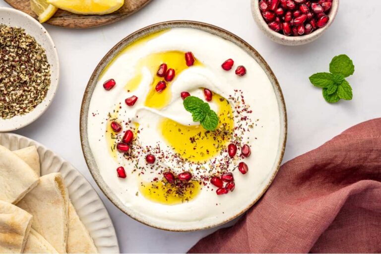 A bowl of Whipped Feta Dip.