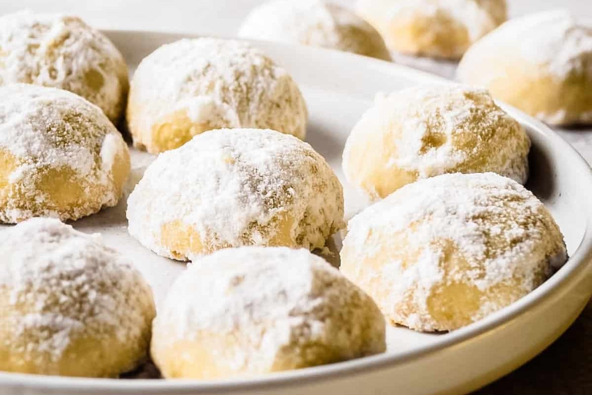 A plate of Holiday Butter Cookies.