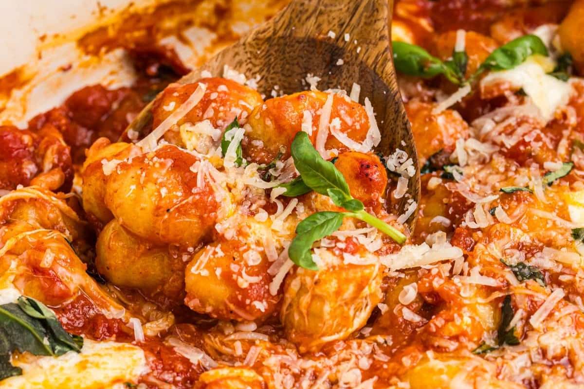 A dish of Gnocchi alla Sorrentina.