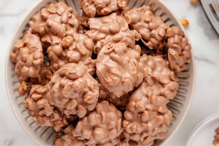 A plate of Crock Pot Candy.