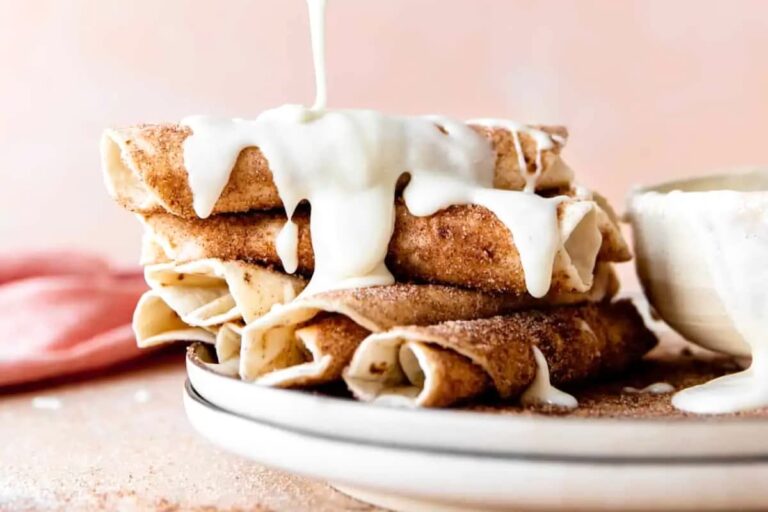 A plate of Cinnamon Sugar Tortillas.