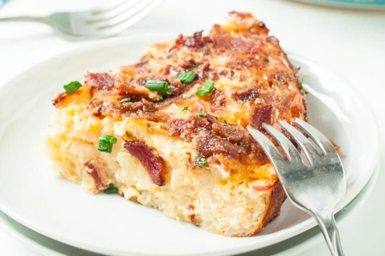 A plate of Farmer’s Breakfast Casserole.