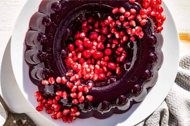 A plate of Homemade Jello.
