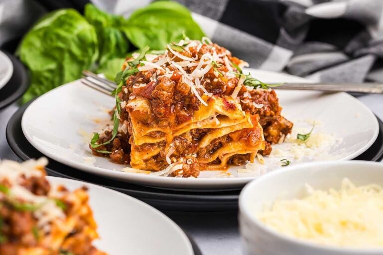 A plate of Lasagna al Forno.