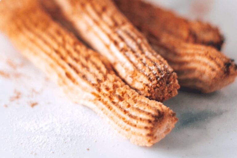 A plate of Healthy Baked Churros.