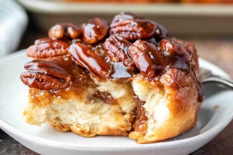 A plate of Maple Sticky Buns.