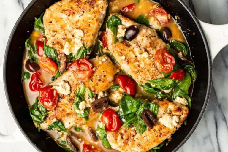 A dish of Mediterranean Chicken.