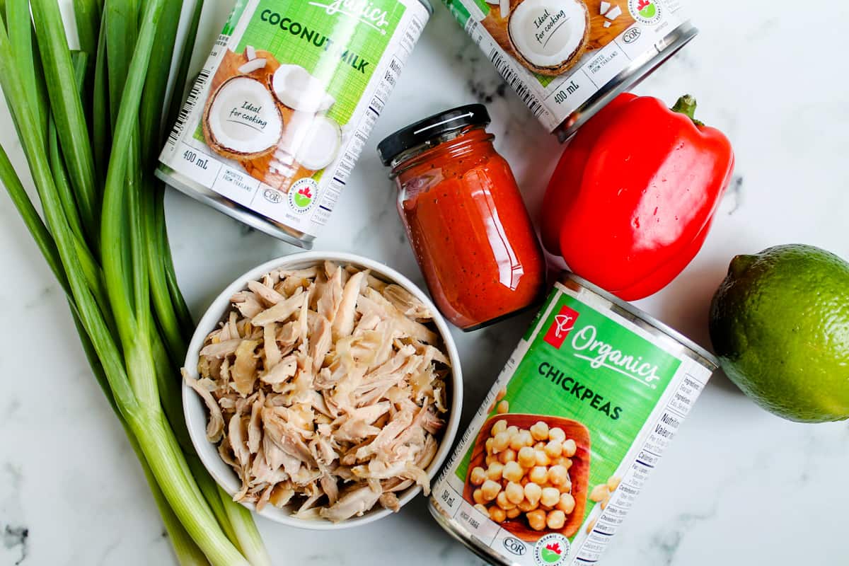 Ingredients on a counter.