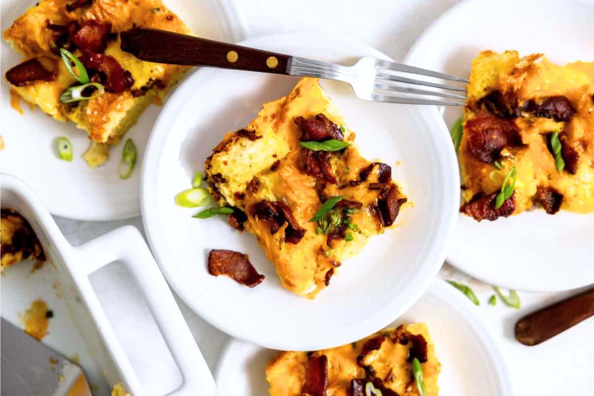A plate of Bacon Strata.