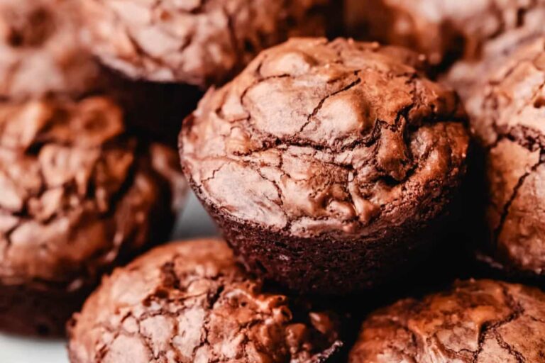 A plate of Brownie Bites.