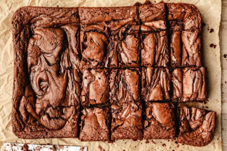 A plate of Nutella Brownies.