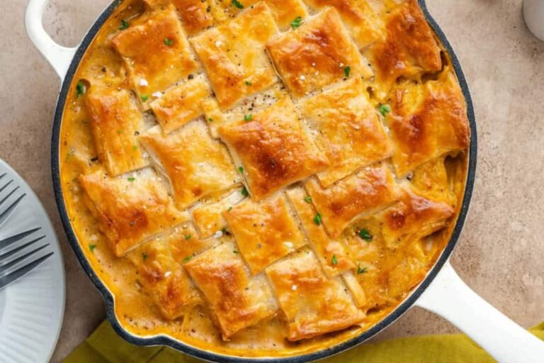 A dish of Veggie Pot Pie.