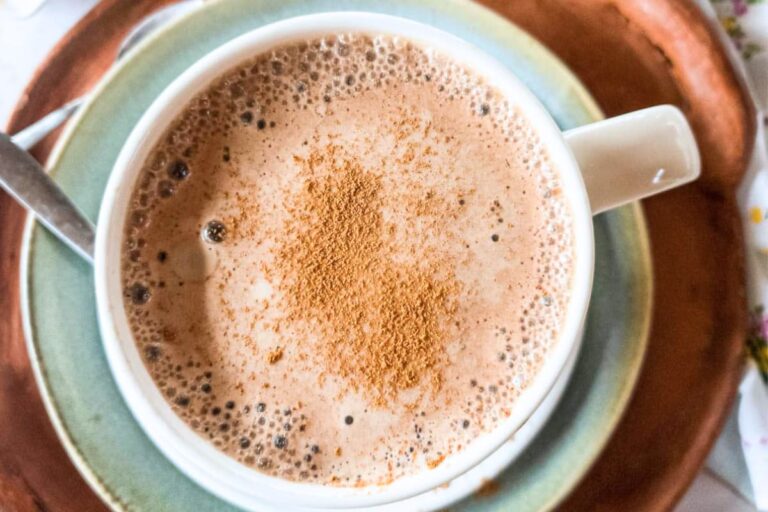 A mug of Bone Broth Latte.