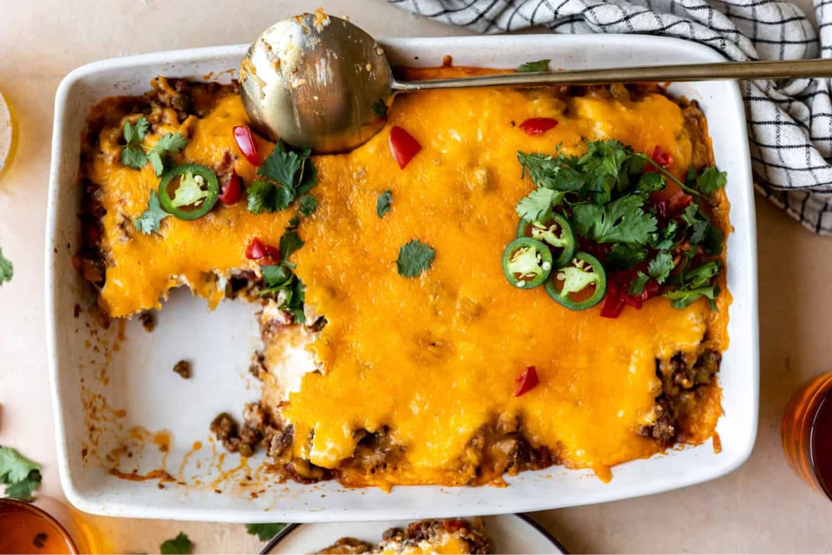 A dish of John Wayne Casserole.