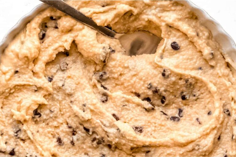 A dish of Cottage Cheese Cookie Dough.