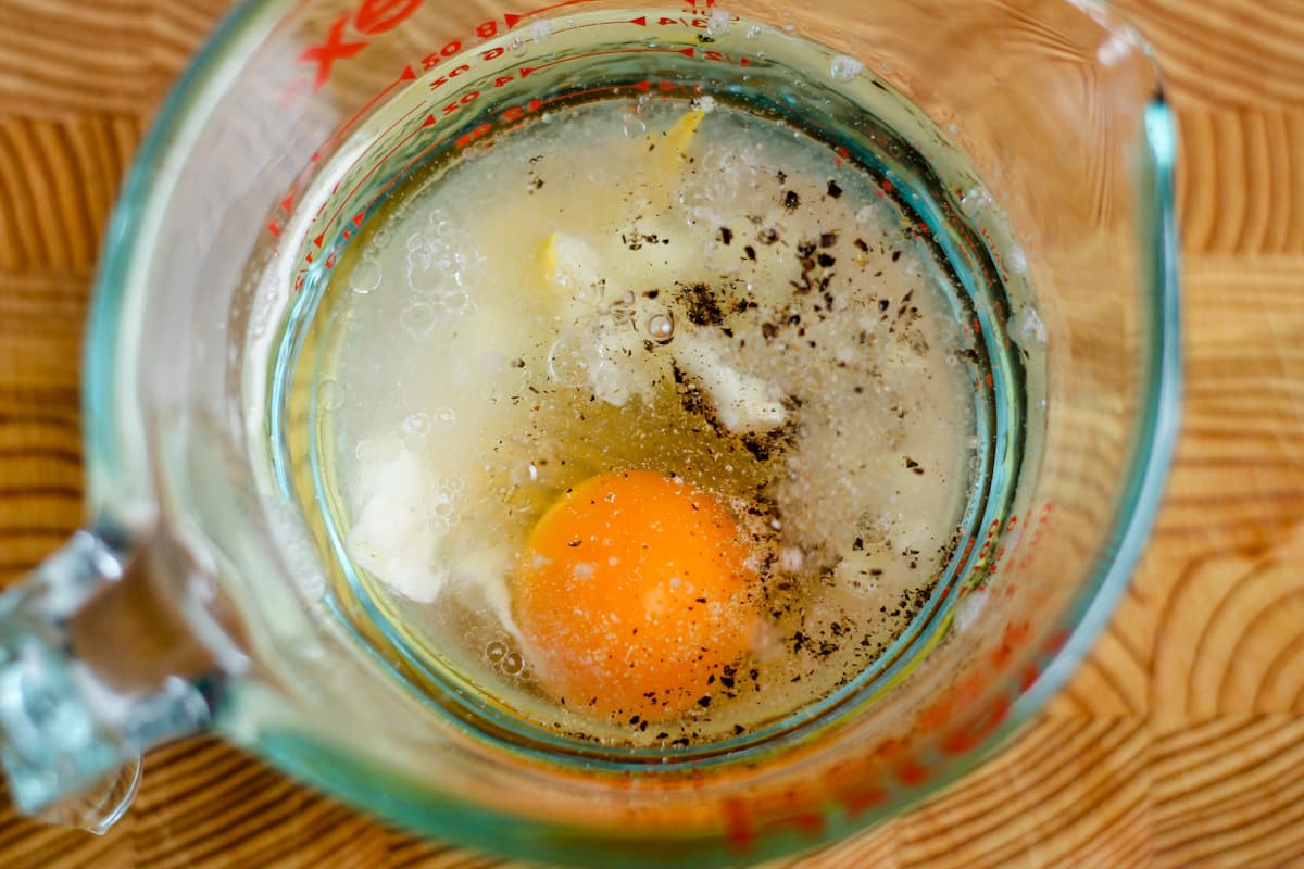 Ingredients in a jar.