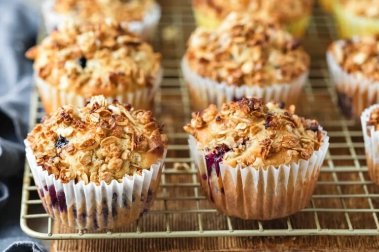 A tray of Granola Muffins.
