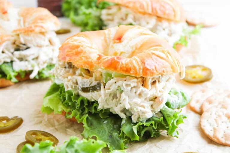 A plate of Jalapeno Chicken Salad.