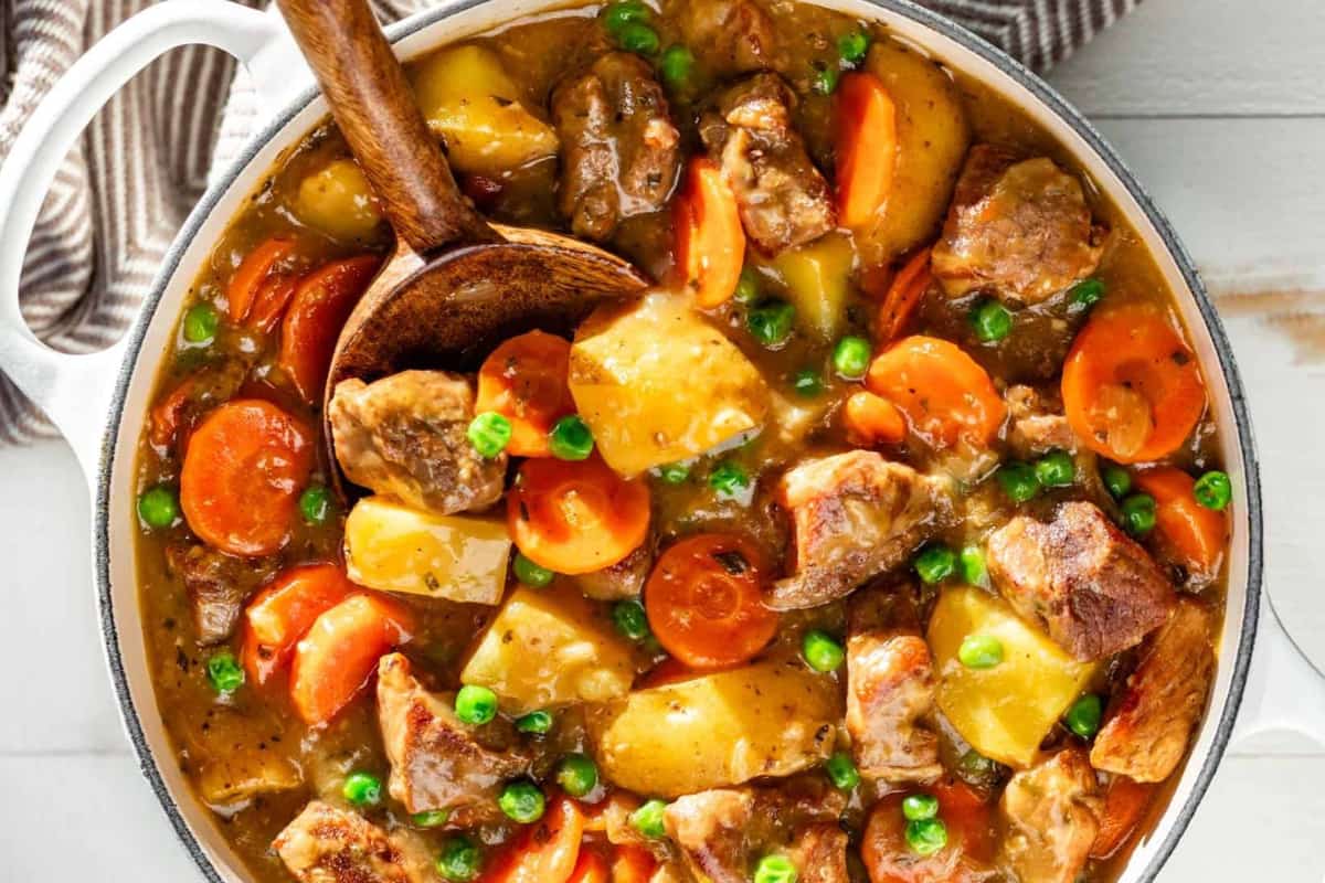 A dish of Roast Pork Stew.