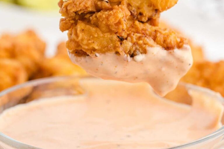 A dish of Chicken Finger Dipping Sauce.