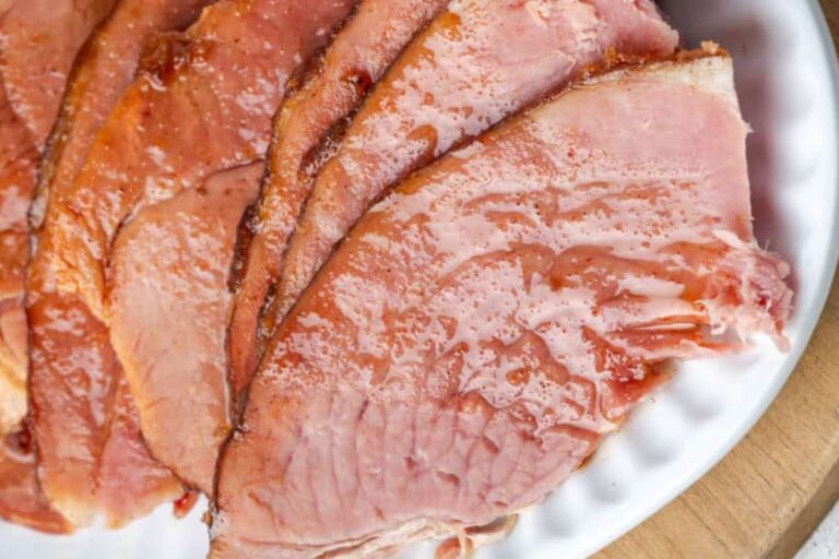 A plate of Dutch Oven Ham.