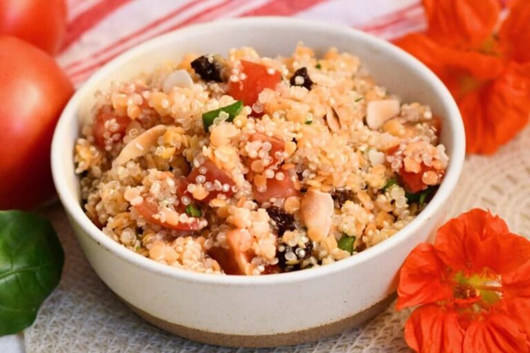 A bowl of French Quinoa Salad.