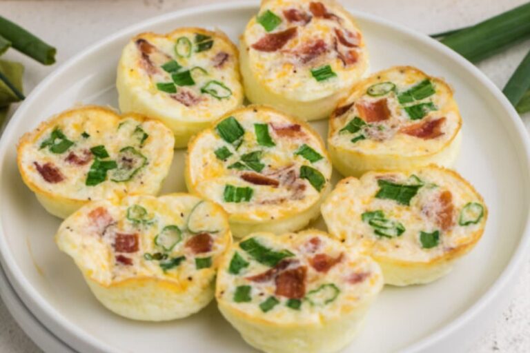A plate of Egg White Bites (Starbucks Copycat).