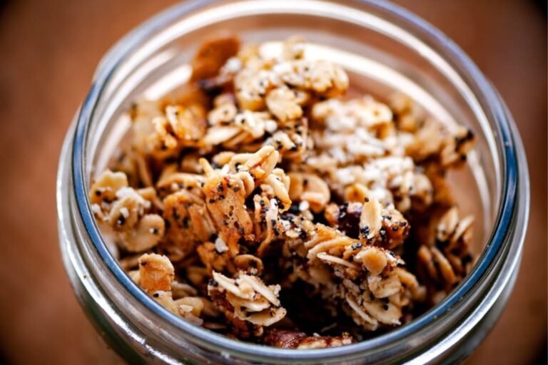 A dish of Lemon Poppyseed Granola.