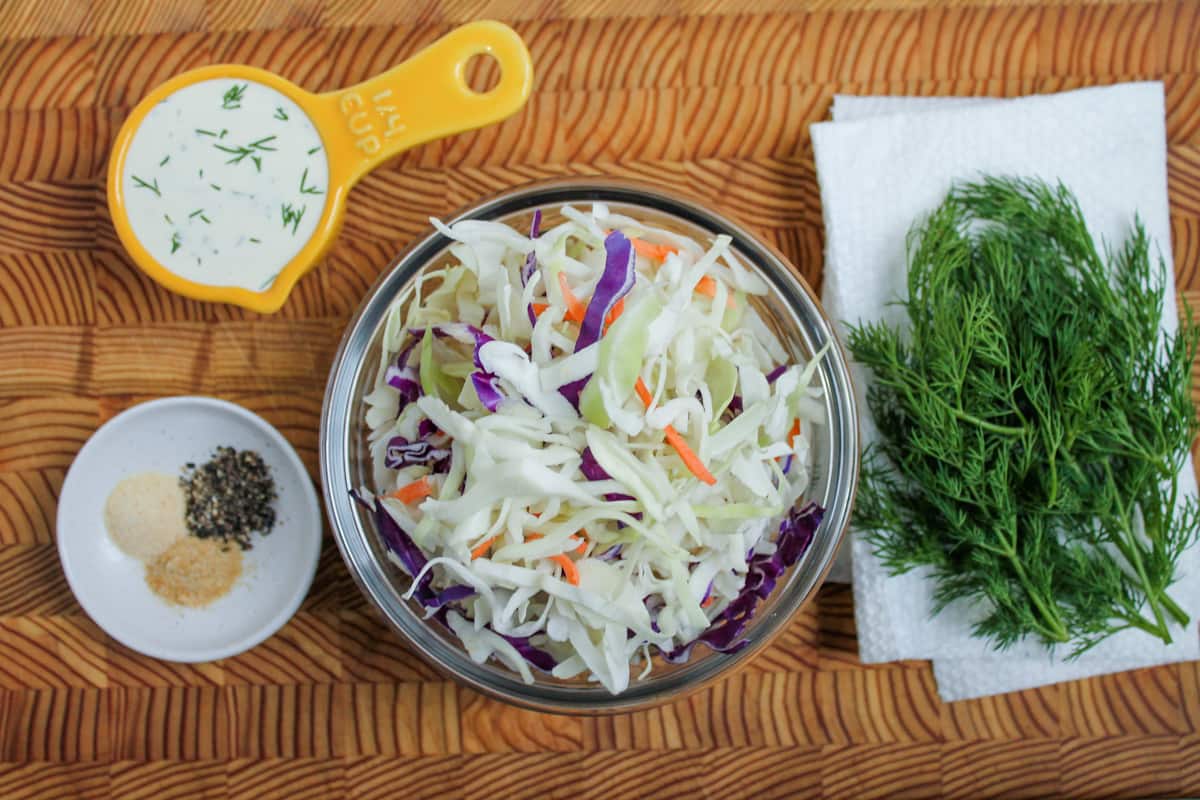 Ingredients on a counter.