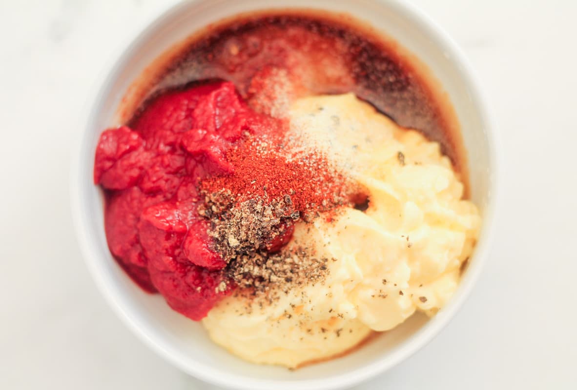 Ingredients in a bowl.