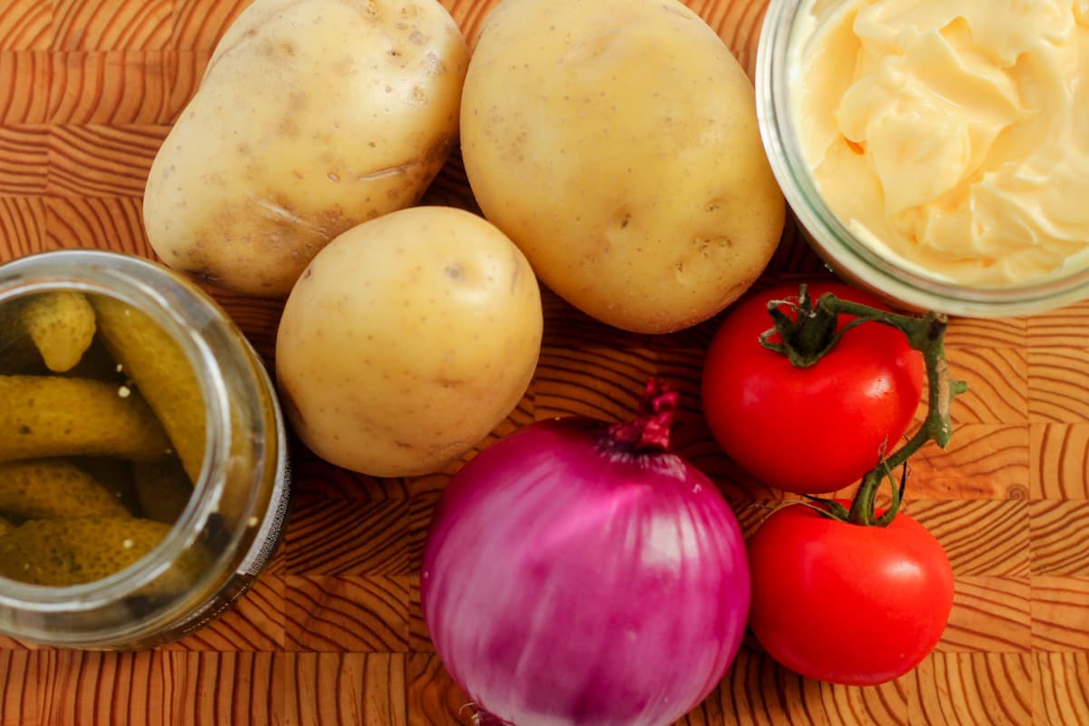 Ingredients on a counter.