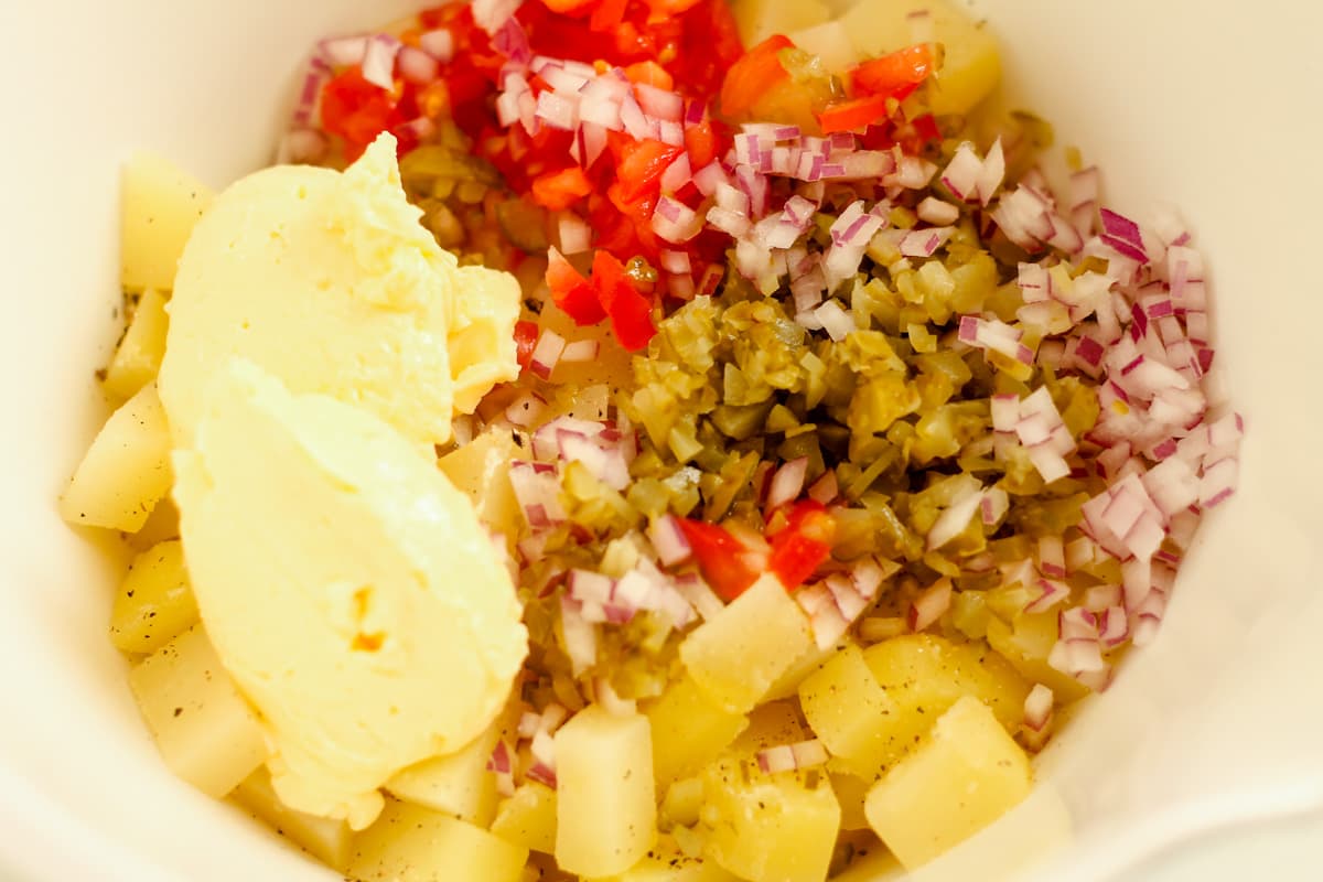 Ingredients in a bowl.