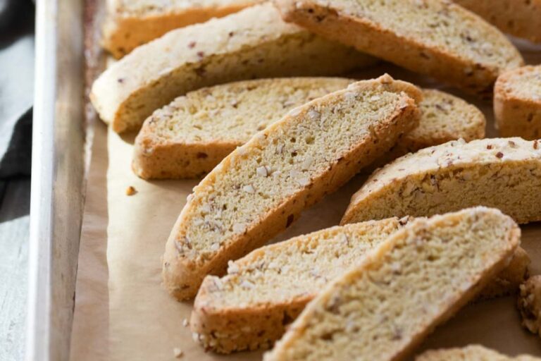A dish of Lemon Biscotti.