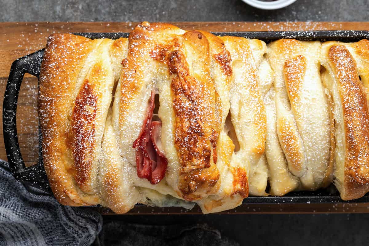 A dish of Monte Cristo Casserole.