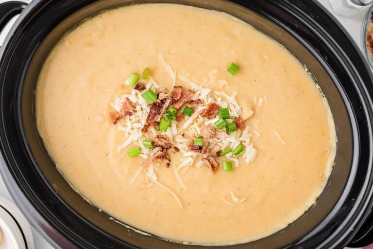 A dish of Potato Leek Soup.