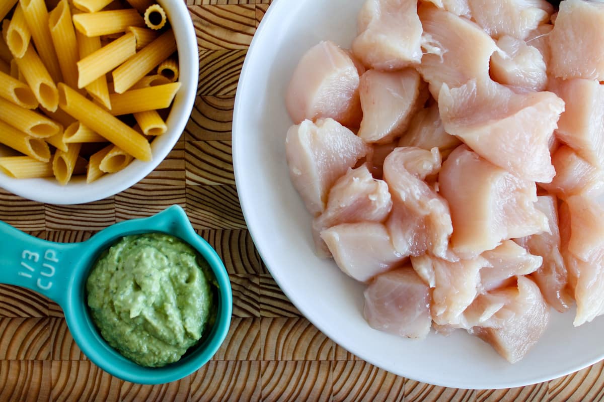 Ingredients on a counter.